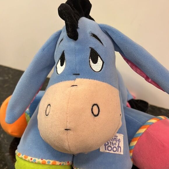 10" Eeyore Winnie the Pooh Disney Baby Plush Toy Stuffy Learning Curve - Picture 2 of 9
